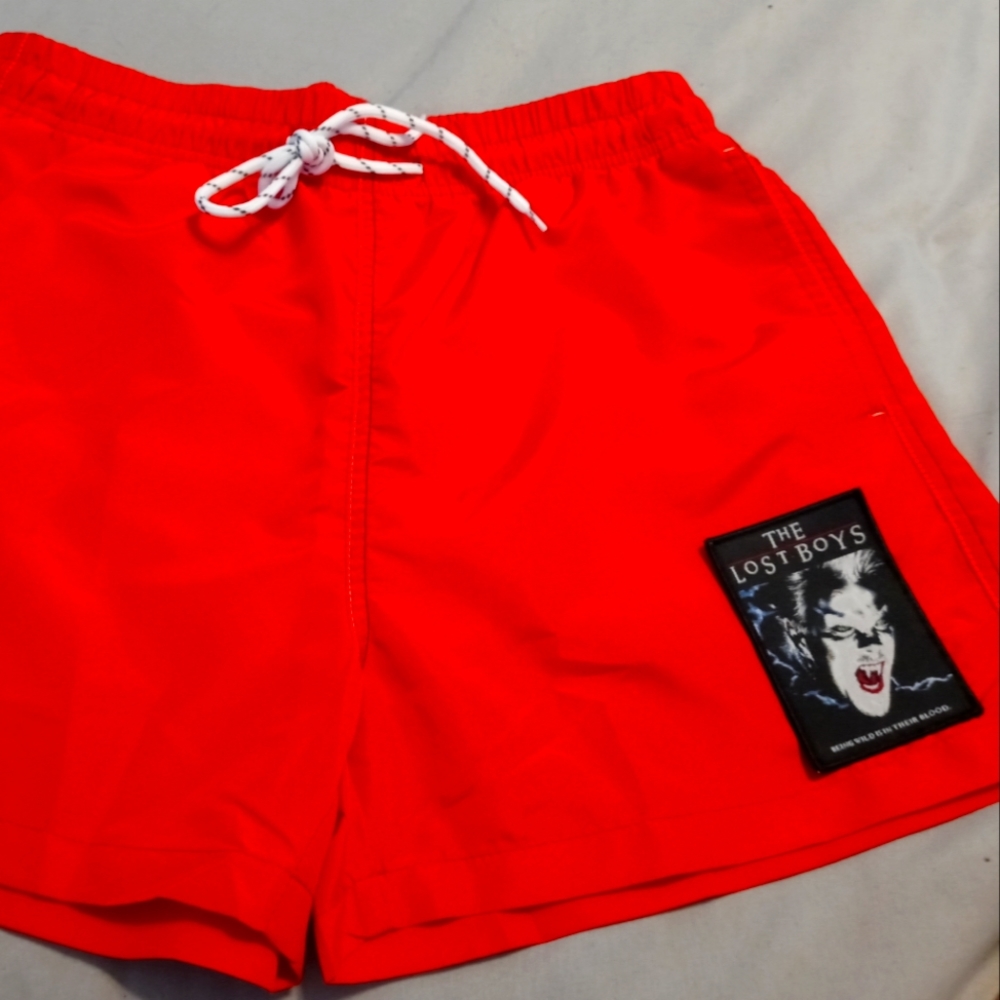 Reworked Red Men's Lost Boys Bathing Suit